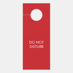 Do not Disturb Zoom Call red custom double sided Door Hanger