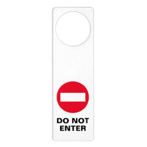Do not enter Do not disturb stop sign door hanger