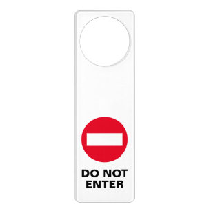 Do not enter Do not disturb stop sign door hanger