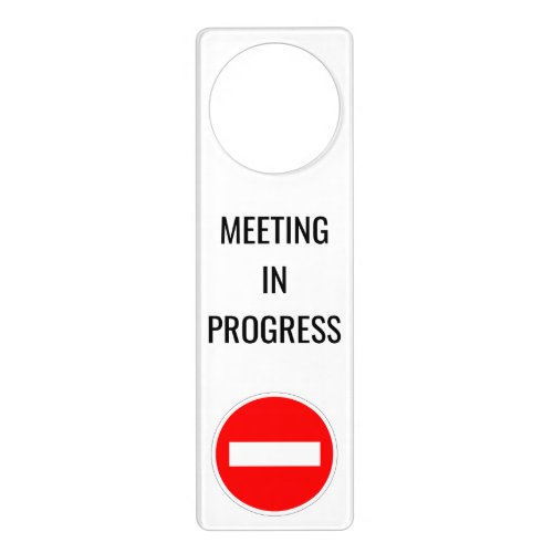 Do not enter _ Meeting in progress Door Hanger