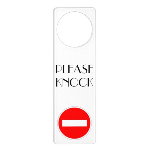 Do not enter _ Please Knock Door Hanger