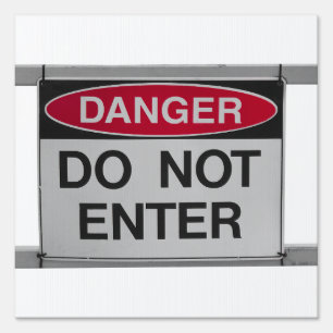 Do not enter sign