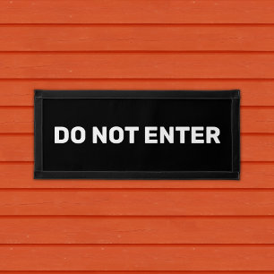 Do Not Enter Sign Minimalist Pennant