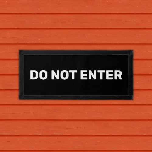 Do Not Enter Sign Minimalist Pennant