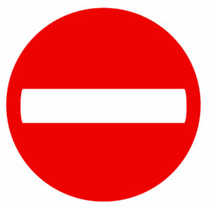 Do Not Enter Sign (Photo Sculpture) Cutout