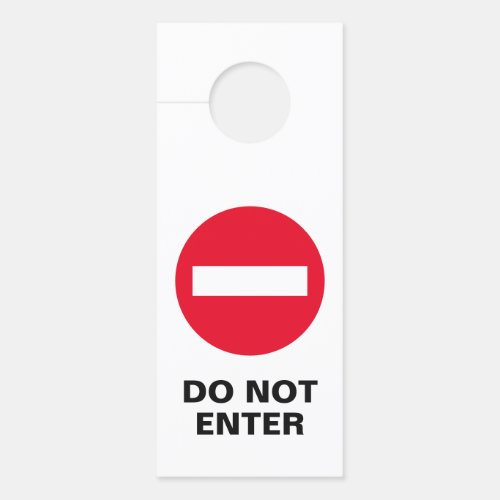 Do not enter stop sign hotel room door hangers
