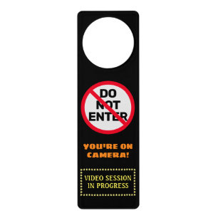 DO NOT ENTER - Video Session Door Hanger
