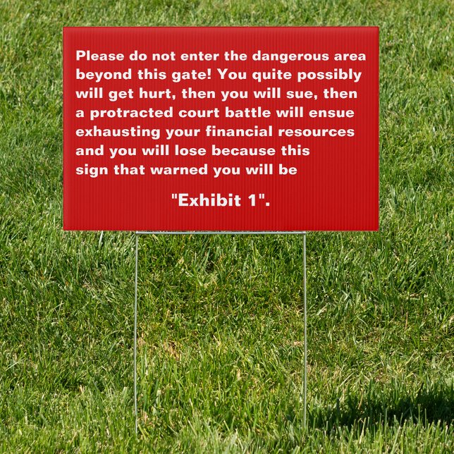 Do Not Enter Warning Custom Fun Yard Sign Small (Do Not Enter Warning Custom Fun Yard Sign Small)