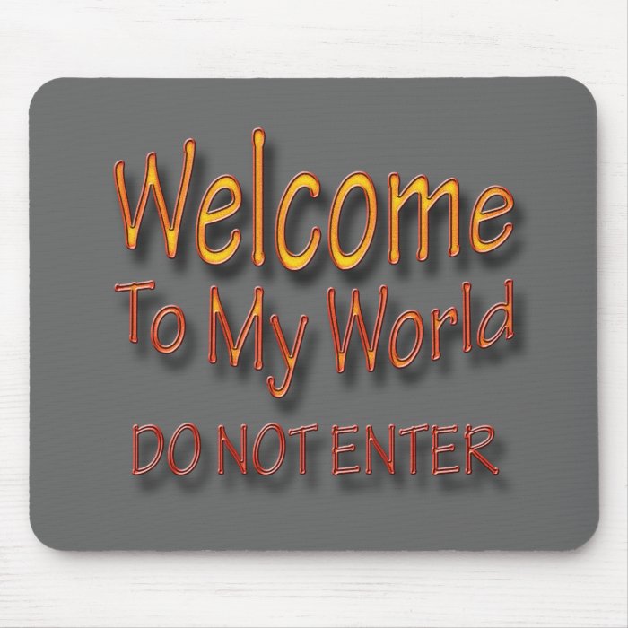 Do Not Enter ylw Mouse Pad