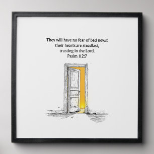 Do Not Fear Bad News - Psalm 112:7 Photo Tile