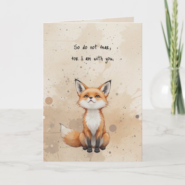 Do Not Fear Bible Scripture Verse Card (Front)