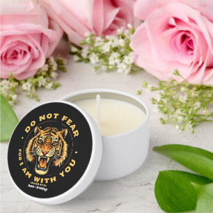 Do Not Fear For I Am With You Isaiah 41:10 Bible Mini Candle Favors