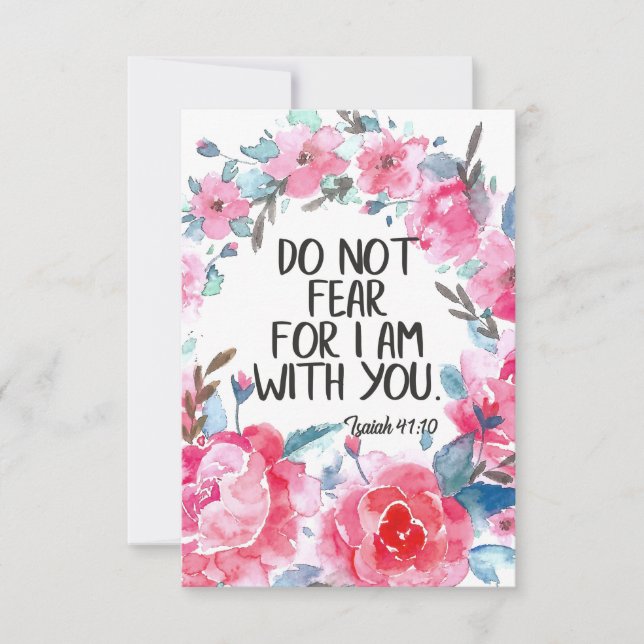 Do not fear I am with you quote Bible verse Isaiah (Front)