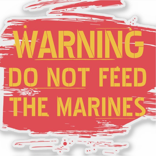 DO NOT FEED STICKER (Front)