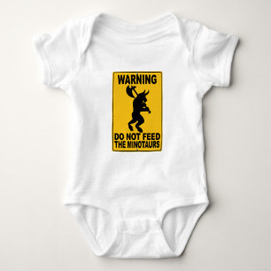 Do Not Feed the Minotaurs Baby Bodysuit
