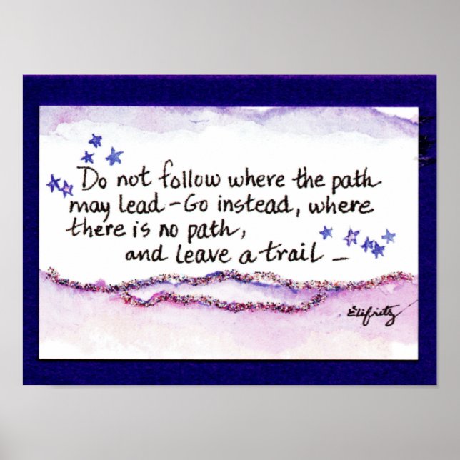 Do Not Follow where the Path May Lead-- Poster (Front)