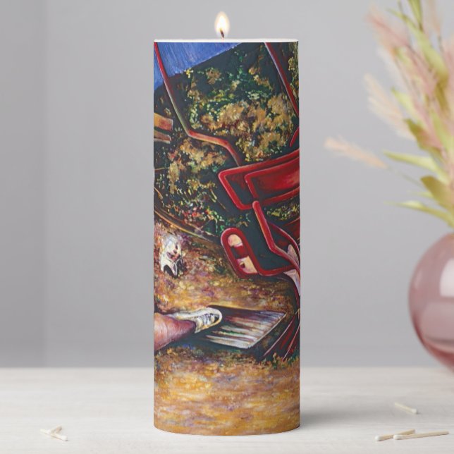 Do  Not Forget the Garlic, Budapest Pillar Candle (In Situ)