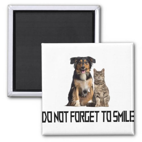 do not forget to smile magnet