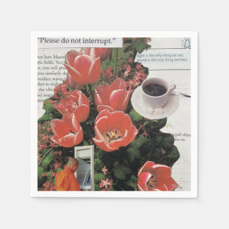 Do Not Interrupt Money Morning Coffee Tea Time Napkins