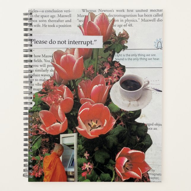 Do Not Interrupt Money Morning Coffee Tea Time Planner (Front)