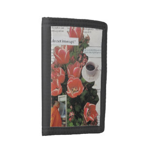 Do Not Interrupt Money Morning Coffee Tea Time Trifold Wallet