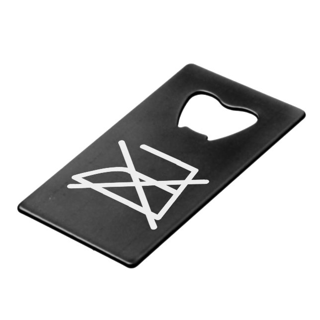 DO NOT IRON! CREDIT CARD BOTTLE OPENER (Front Angled)