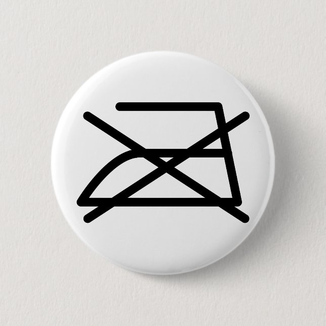 DO NOT IRON! PINBACK BUTTON (Front)