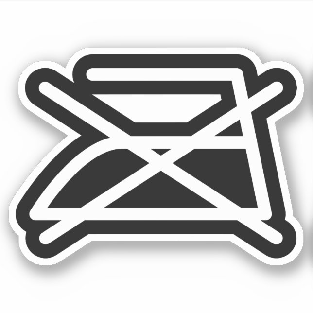 DO NOT IRON! STICKER (Front)