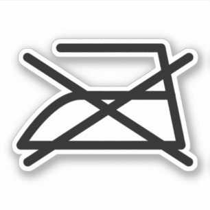 DO NOT IRON! STICKER