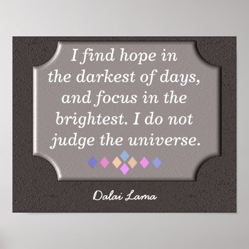 Do not judge universe _ Dalai Lama quote _ print