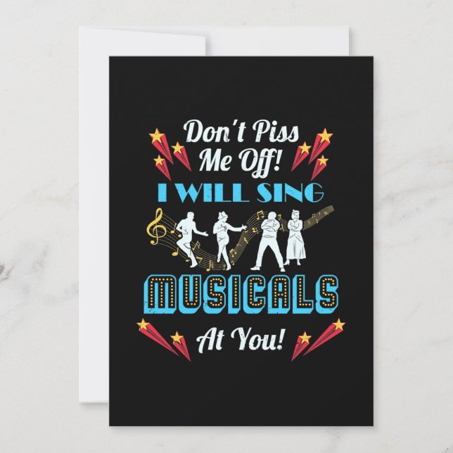 Do Not Me Off Musicals Save The Date (Front)