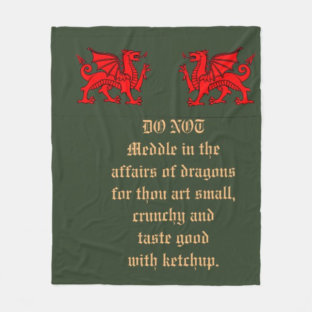 Do Not Meddle in the affairs of Dragons Blanket (Front)