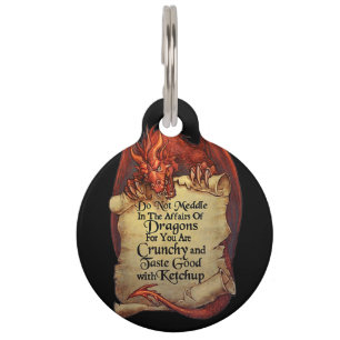 Do Not Meddle In The Affairs Of Dragons For You Ar Pet ID Tag