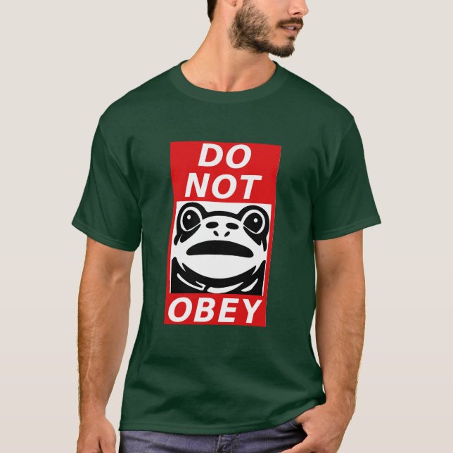 Do Not Obey - Frog 🐸 Free Portland T-Shirt (Front)