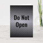 Do Not Open Greeting Card at Zazzle