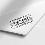 Do Not Open Until December 25th Christmas Self-inking Stamp<br><div class="desc">Add a touch of anticipation to your Christmas gifts with this playful self-inking stamp. Featuring the bold phrase "Do Not Open Until December 25th" and a festive snowflake design,  this stamp is perfect for sealing envelopes,  decorating gift bags,  or adding a touch of holiday spirit to your wrapping paper.</div>