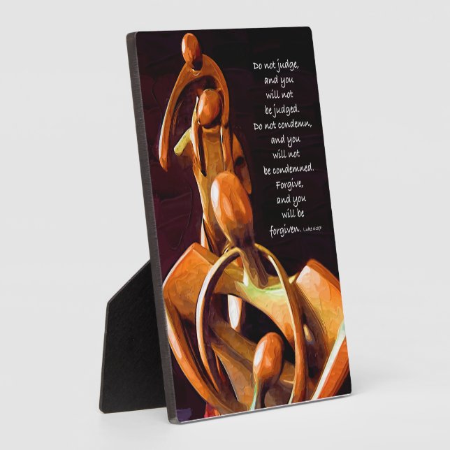 Do Not Pass Judgement On Others  Plaque (Side)