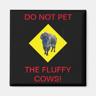 Do Not Pet the Fluffy Cows! Magnet