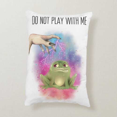 Do Not Play With Me Witch Hand Pillow