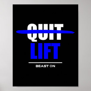 Do Not Quit Lifting Lift Fitness Gym Bodybuilding Poster