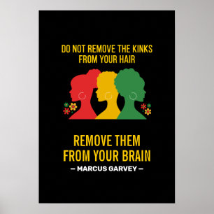 DO NOT REMOVE THE. KINKS FROM YOUR HAIR Afro Poster