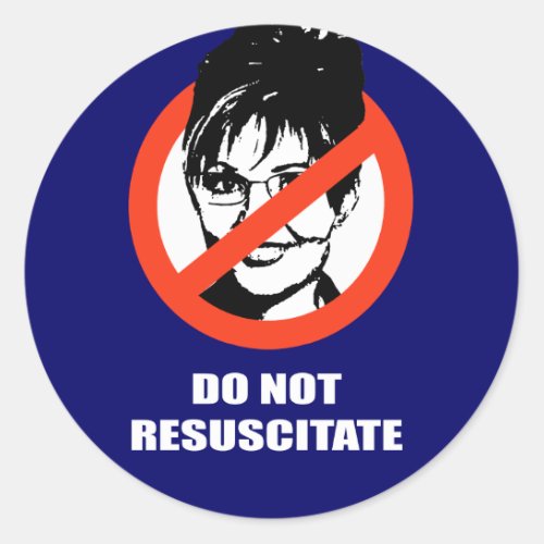 Do Not Resuscitate Classic Round Sticker