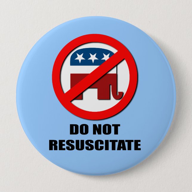 Do Not Resuscitate Pinback Button (Front)