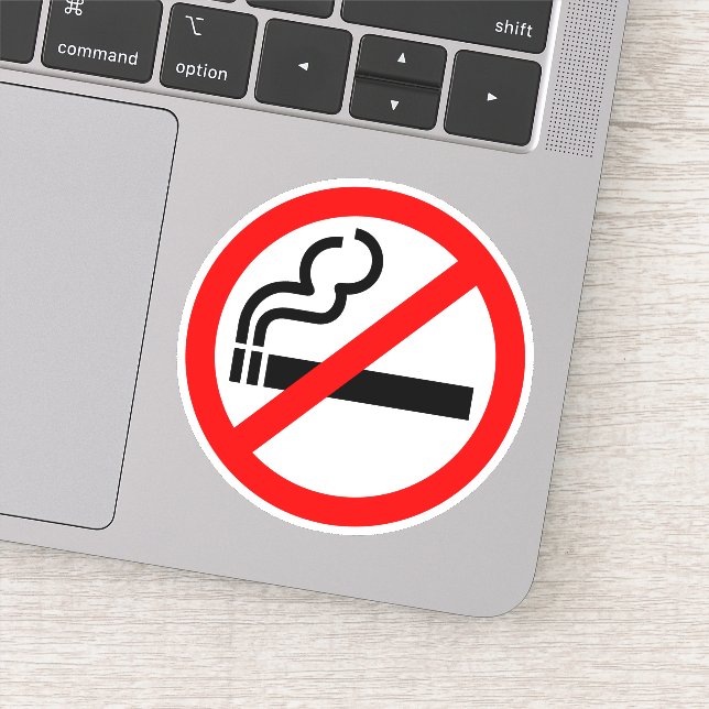 do not smoke sticker (Detail)