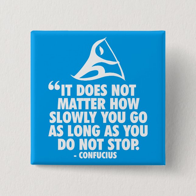 DO NOT STOP - Canoe Sprint Motivational Button (Front)