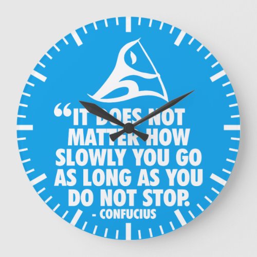 DO NOT STOP _ Canoe Sprint Motivational Large Clock