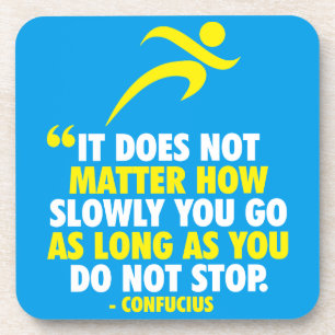 DO NOT STOP. Running Marathon Workout Motivational Beverage Coaster