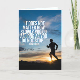 DO NOT STOP. Running Marathon Workout Motivational Card