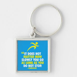 DO NOT STOP. Running Marathon Workout Motivational Keychain