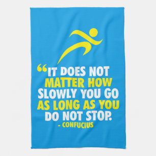DO NOT STOP. Running Marathon Workout Motivational Kitchen Towel